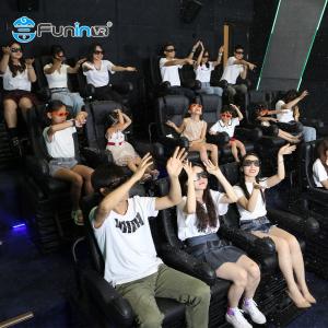 Metal 7D Interactive Motion Race Simulator For Flat Curved Screen HD Projection Movie Theater