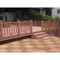 China Anti Corrosion Composite Plastic Fence Panels Red Brown Plastic Deck Railing Systems on sale