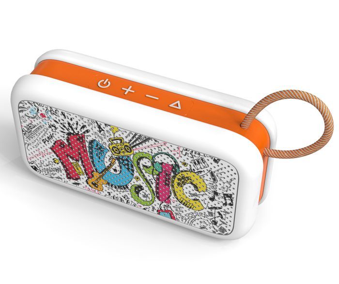 Graffiti Bluetooth Speaker OEM Waterproof IPX5 Bluetooth Speaker with Wearable Strap