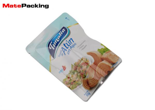 Three Side Seal Cooked Food Packaging Bags Custom Printed Aluminum Retort Pouch