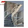 China Escalera de mármol interior del hotel con diseño curvo en espiral moderno y opción de corte a medida wholesale
