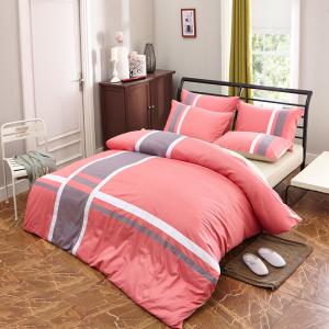 China 2017 spring stripe design 13372 40*40s reactive printed design bedding sets/Full size wholesale