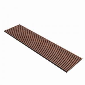 China 122x2440mm Acoustic Wooden Slats Wall MDF Board For Indoor Decoration supplier