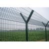 China Y Post 3D Curved Airport Security Fencing , Welded Wire Mesh Fence Panels wholesale