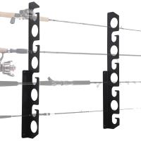 China Behind Doors Fishing Rod Storage Rack Holds 9 Rods for Home Store Cabin Garage Basement on sale