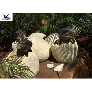 China Playground Park Dinosaur Garden Ornaments Hatching Animatronic Dinosaur Egg Decoration supplier