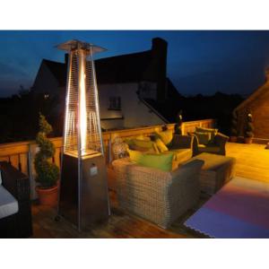 Powder Coated SS Square Patio Heater For Garden 490mm*490mm*25mm Base Size