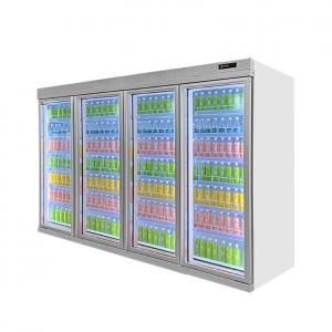 Supermarket Chiller Commercial Beverage Cooler For Drinks Cold Storage And Display
