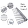 Stainless Steel Foldable Collapsible Over The Sink Roll Up Dish Drying Rack