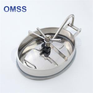 China Elliptical Manhole Cover SS316L Sanitary Stainless Steel Chamber Cover Oval Inner Opening Manways supplier
