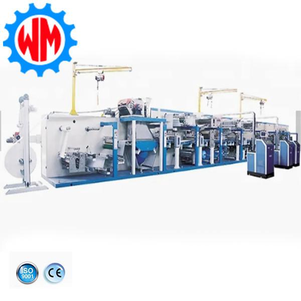 Full Automatic Big Ring Waist Baby Diaper Making Machine with Packaging System Global Export