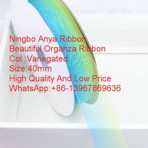 China Gift packaging Variegated Silk Organza Ribbon,Organza ribbon,fashion ribbon,silk Organza,Clothing Accessories supplier