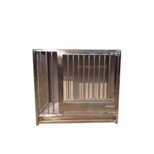 Sturdy / Durable Medium Size Dog Crate , Stainless Steel Pet Cages For Veterinary Clinic