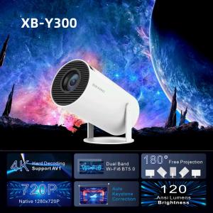Smart Projector 1080P Home Theater Projector with 8000K ± 1000K Color Temperature