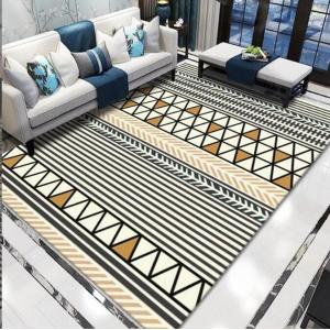 Home Machine Washable Full Living Room Floor Carpets Hand-Printed Sofa Bed Blanket
