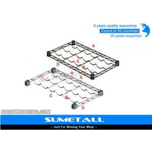 China Customized Chrome Wire Shelving Metal Wire Shelves For Wine Bottles Storage supplier