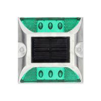 China LED Powered Warning Solar Road Studs Lights Blue Road Constant Light Brights on sale