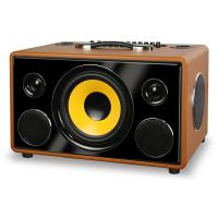 China 80W Portable Bluetooth Speaker 45Hz - 20KHz With Handle 2 Microphone on sale