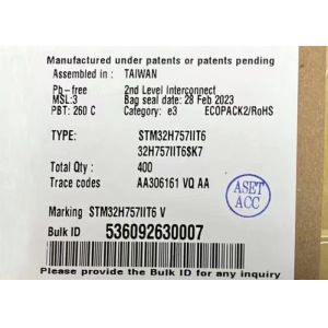 China Microcontroller MCU STM32H757IIT6 32Bit Dual Core 240MHz Embedded Microcontrollers on sale