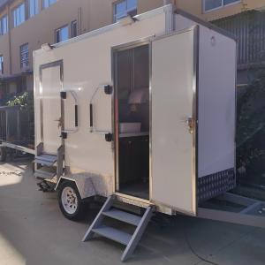 Luxury Portable Restroom Bathroom Mobile Toilet Trailer For Beach Wedding Party Various Scenarios