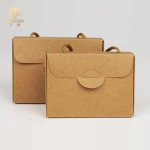 11cm Length 8cm Height Kraft Paper Recyclable Gift Box With Handle