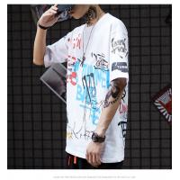 China Dark  Graphic Tees Short Sleeve Students Cotton T Shirts custom samll quantity clothing on sale