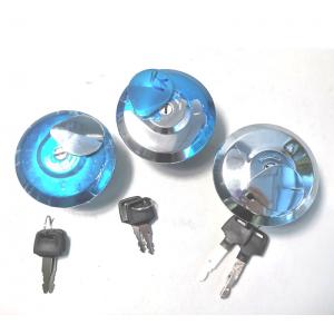 China Motorcycle Engine Parts Fuel Tank Cap With Key For Titan150 KRM Silver supplier