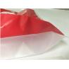 HPPE Rigid Handle Custom Plastic Shopping Bags Red Color New Year Printed