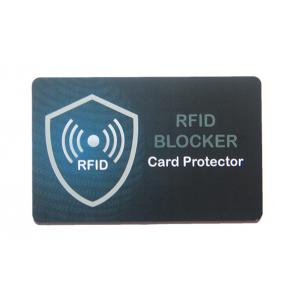 CMYK 0.86mm RFID Blocking Card For Credit Bank Card