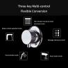 Square Shower Head Wall Mounted Chrome Shower Panel with Hand Sprayer in Modern Design