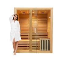 China Custom Indoor Modern Home Body Wet Steam Sauna Room For 4 Person on sale