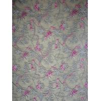 China Pink African Floral Tulle Mesh Colored Embroidery Fabric on sale