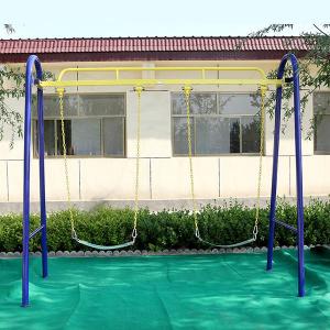 China Galvanized Steel Outdoor Fitness Equipment , Commercial Playground Swing Sets supplier