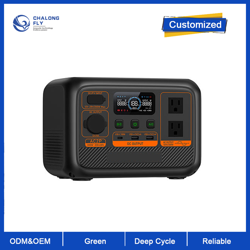 China Bluetti New Products AC2p Solar Power Bank 60000mah 230wh 300w Portable Power Station Solar Generator wholesale