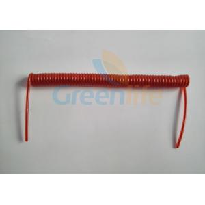 China Manufacturer Transparent Red 4mmPlastic Coating w/1.5mm dia Wire Core Tool Bungee Coil Leash