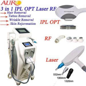 RF Tightening Skin Rejuvenation Machine 3 In 1 IPL Hair Removal Laser Tattoo Removal