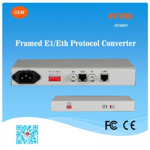 FCTEL E1 to 4 Channels 10/100Base-T Ethernet SNMP Managed Protocol Converter