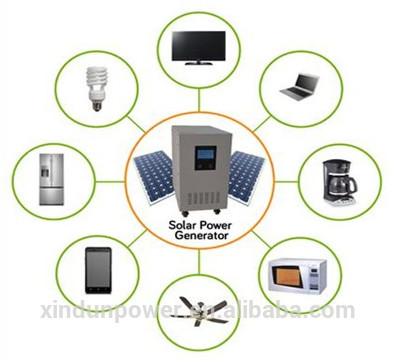 Home 12VDC 500W Solar PV Power System Low Frequency