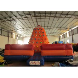 Customized Climbing Wall Inflatable 6 X 6 X 4.5m , Inflatable Water Slide Climbing Wall