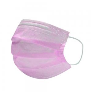 Skin Friendly Disposable Face Mask Pink Color Wind / Sunlight Prevent