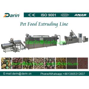 China High Efficiency Automatic pet food extrusion process Line stainless steel supplier