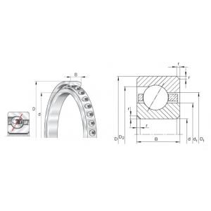 Thin Wall Bearings CSEB035 angular contact ball bearings dimensions