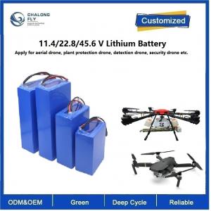 China CLF OEM lithium battery 22000Mah LiFePO4 NCM 22.8V 33V 43.2V 6S 12s Lithium Ion Battery Packs For Aerial Detector Drone supplier