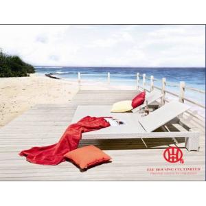 China Rattan outdoor double people lounge chair double person sunbed supplier