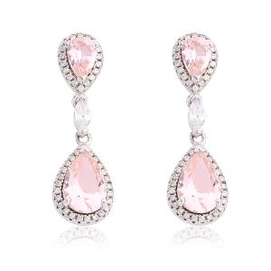 Fashion Luxury Earrings Bridal Wedding Diamond Crystal Drop Earrings