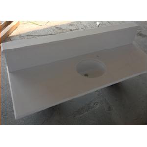 China Prefabricated Quartz Bathroom Vanity Tops Customized Design / Size supplier