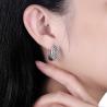 1.9x1cm 4.6 Gram Real Diamond Earrings Hanukkah 925 Sterling Silver Earrings