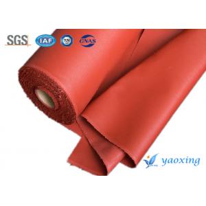 China Red Welding Curtain Silicone Coated Glass Cloth Fireproof And Waterproof supplier