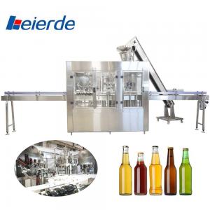 China 2000BPH -20000BPH Beer Bottle Filling Equipment  3 In 1 Good Sealing Performance supplier