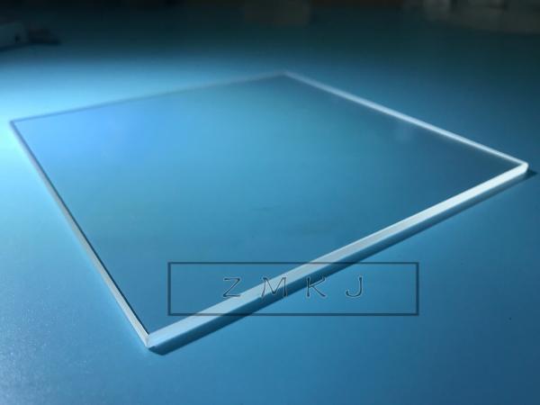 116x116mm Square Sapphire Optical Windows , Sapphire Crystal Glass 8mm Thickness